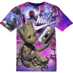 Customized Movie Gift Baby Groot Shirt
