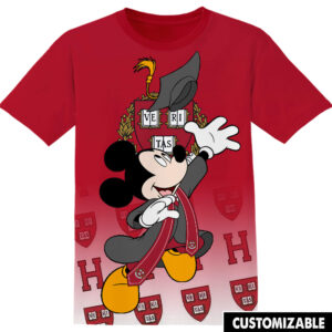 Customized Harvard University Disney Mickey Shirt