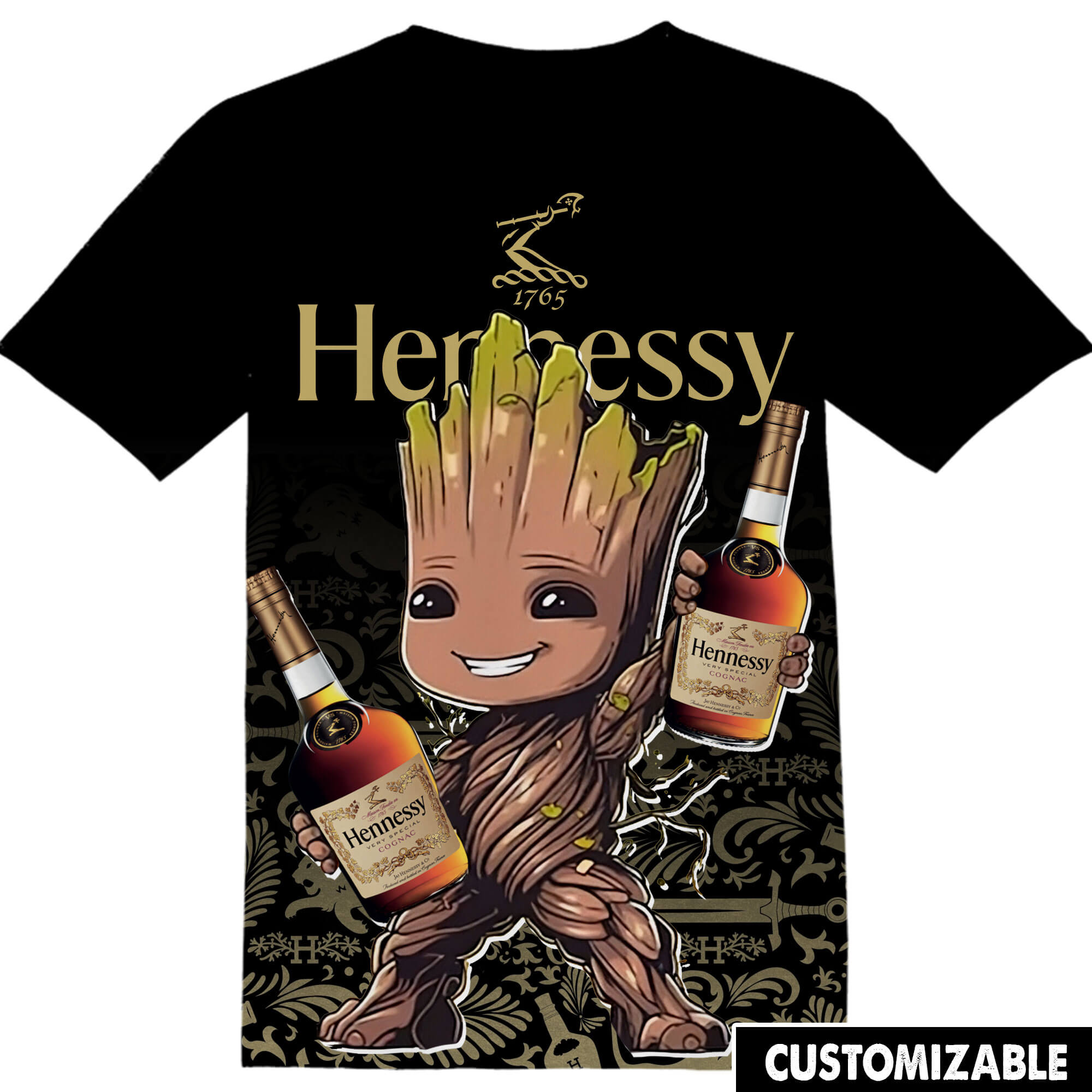 Customized Hennessy Marvel Groot Shirt