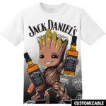 Customized Jack Daniels Marvel Groot Shirt