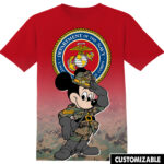 Customized United States Marine Corps Disney Mickey Shirt