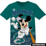 Customized MLB Seattle Mariners Disney Mickey Shirt
