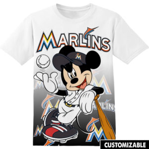 Customized MLB Miami Marlins Disney Mickey Shirt
