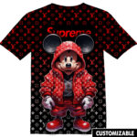 Customized Gift For Cartoon Lover Mickey Mouse Disney Red SP Shirt