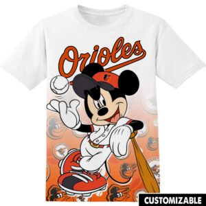 Customized MLB Baltimore Orioles Disney Mickey Shirt