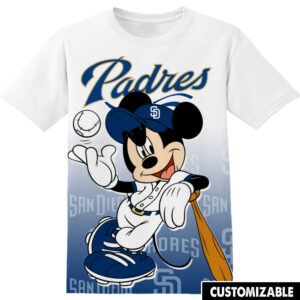 Customized MLB San Diego Padres Disney Mickey Shirt