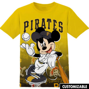 Customized MLB Pittsburgh Pirates Disney Mickey Shirt
