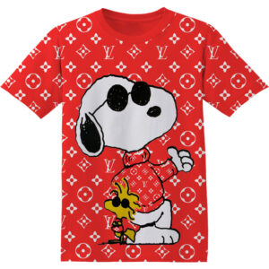 Customized Cool Snoopy Fan Adult And Kid LV Tshirt