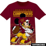 Customized NFL Washington Commanders Disney Mickey Shirt