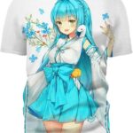 Tender Girl 3D T-Shirt, Hot Anime Character for Lovers
