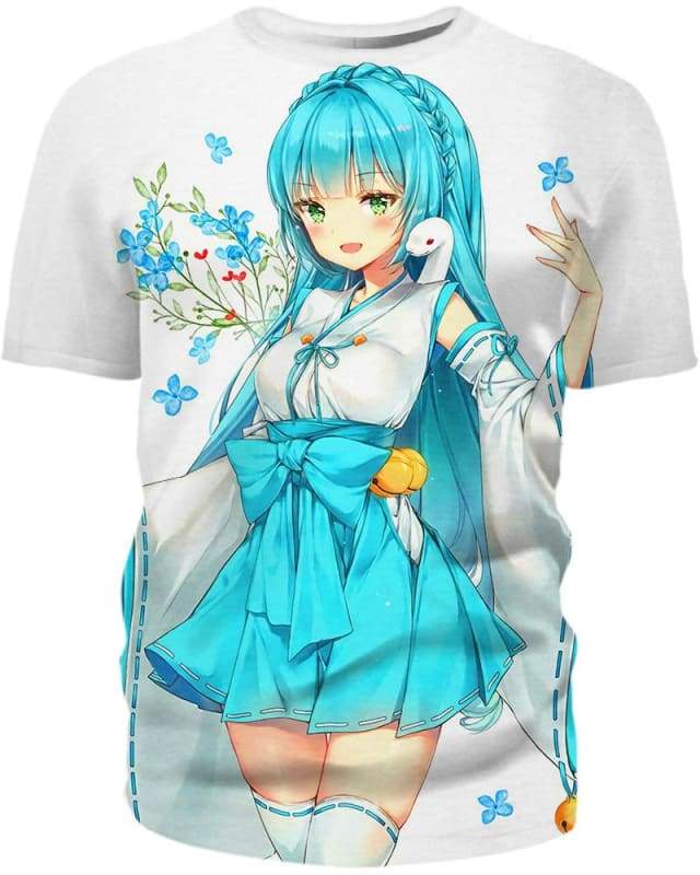 Tender Girl 3D T-Shirt, Hot Anime Character for Lovers