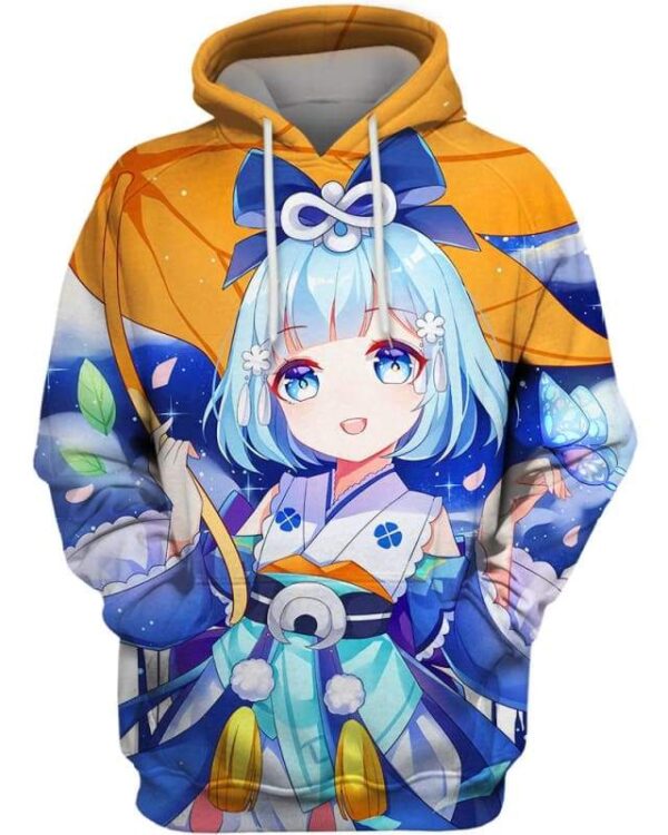 The Girl Of Morning Dew  3D Hoodie, Hot Anime Character for Lovers