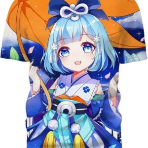 The Girl Of Morning Dew 3D T-Shirt, Hot Anime Character for Lovers