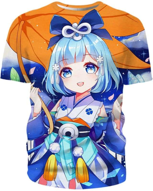 The Girl Of Morning Dew 3D T-Shirt, Hot Anime Character for Lovers