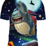 Totoro Santa 3D T-Shirt, My Neighbor Totoro Shirt