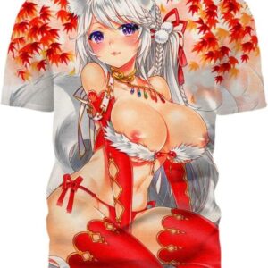 Under The Fall Tree 3D T-Shirt, Hot Anime Character for Lovers