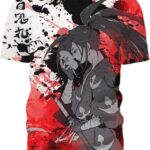 Wandering Man Dororo Hyakkimaru Anime 3D T-Shirt, Anime Character Gift for Fan