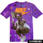 Customized Serena Williams Tennis Legend Fan Shirt QDH