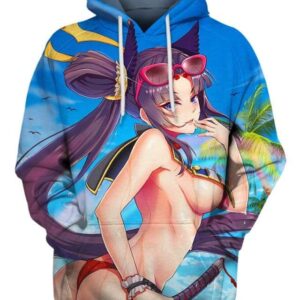 Young Girl 3D Hoodie, Hot Anime Character for Lovers