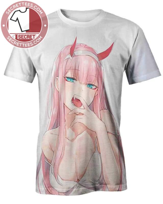 Zero Two Sexy 3D T-Shirt, Hot Anime Character for Lovers