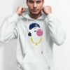 Ken Griffey Jr Bubble Unisex Softstyle Hoodie White Front