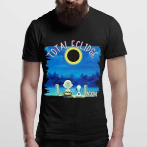 Peanuts Charlie Brown And Snoopy Total Solar Eclipse 2024 T-Shirt