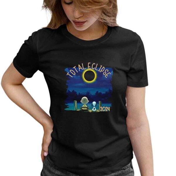 Peanuts Charlie Brown And Snoopy Total Solar Eclipse 2024 Shirt