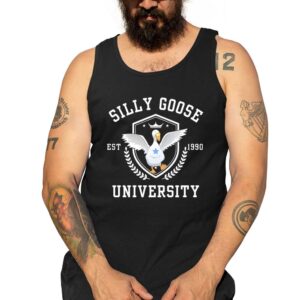 Silly Goose University Tank Top Black Front