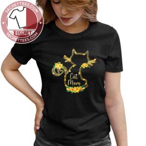 Sunflower Cat Mom Shirt
